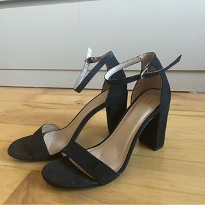 Black Target heels